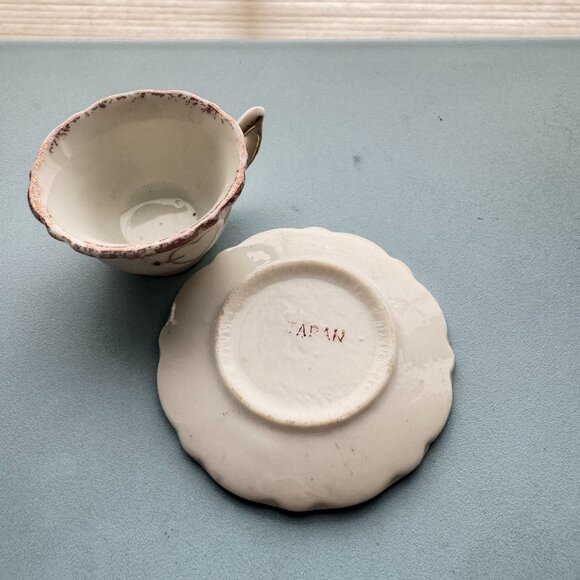 Miniature Just Married Made in Japan Cup and Sauce - Picture 4 of 5